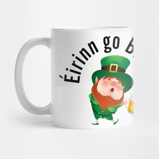 Cartoon Leprechaun with Beer Mug